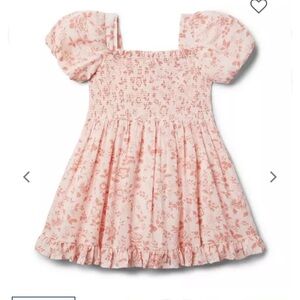 Janie and Jack 4T Floral Puff Sleeve Dress